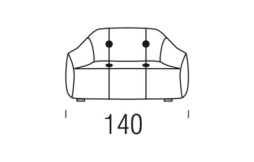 Beltá / Frajumar designové sedačky Ovvo 140cm