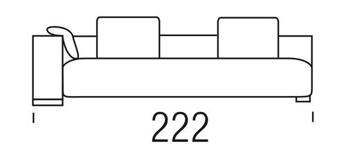 Beltá / Frajumar designové sedačky Suit 222cm open